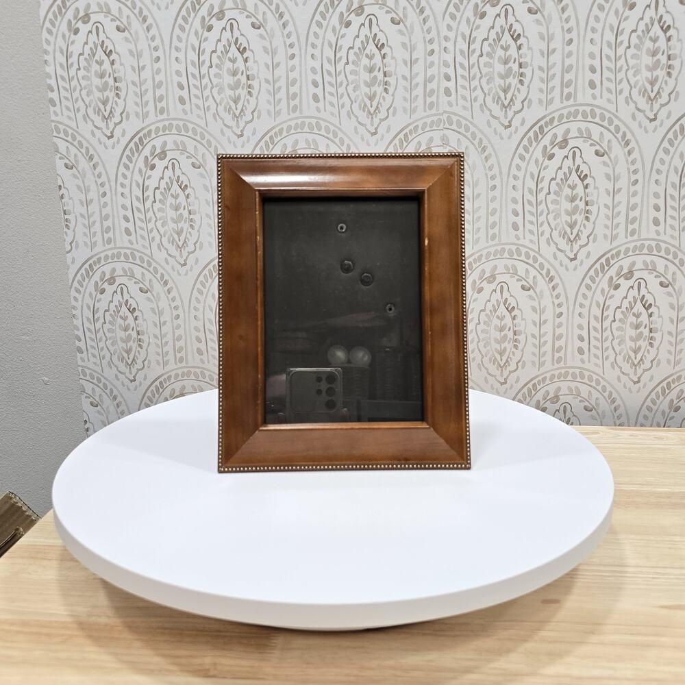 Brown Wood Picture Frame for 7x5 Photo Traditional Tabletop Wall Mount Display